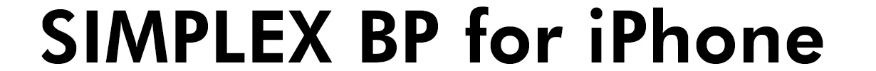 SIMPLEX BP for iPHone